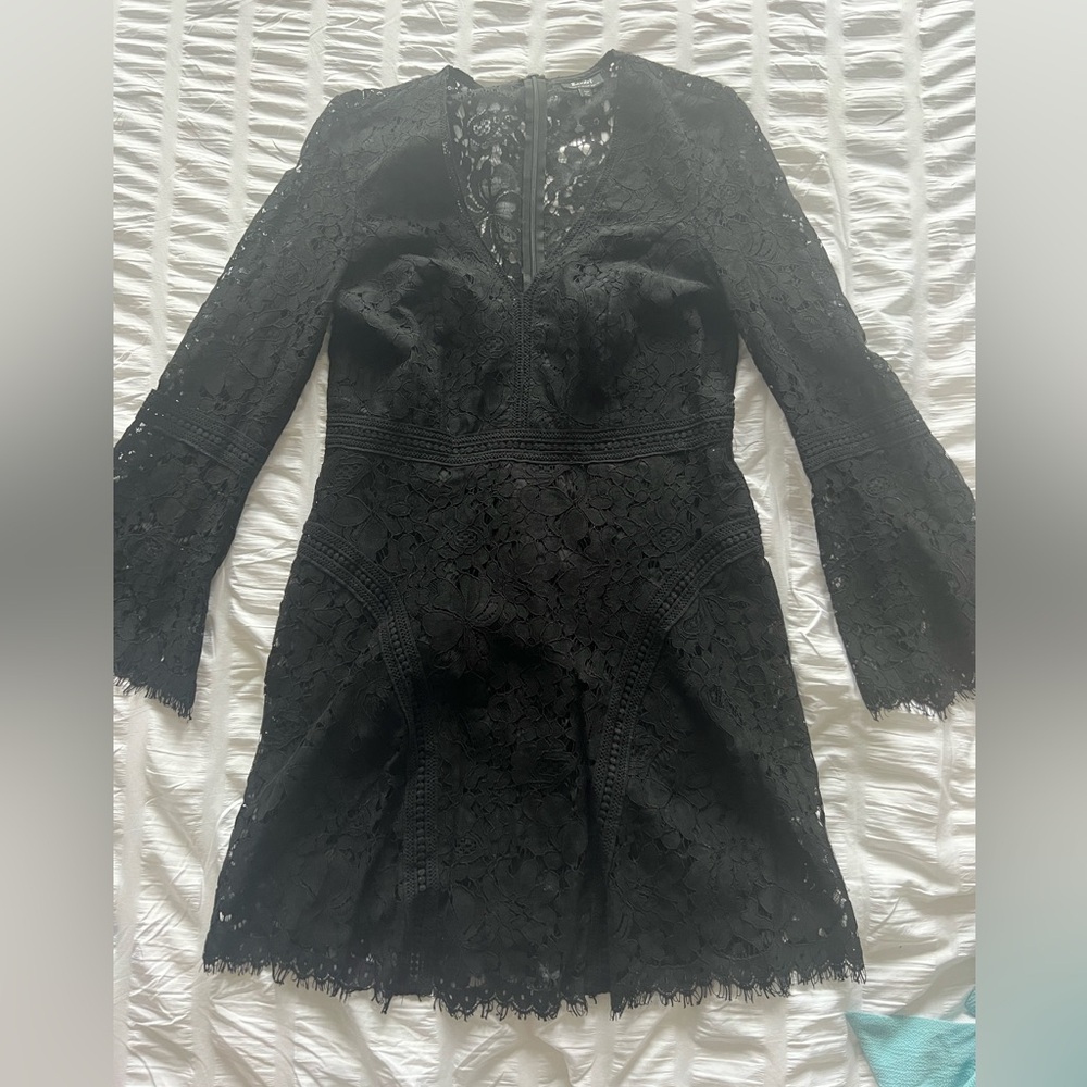Bardot lace dress